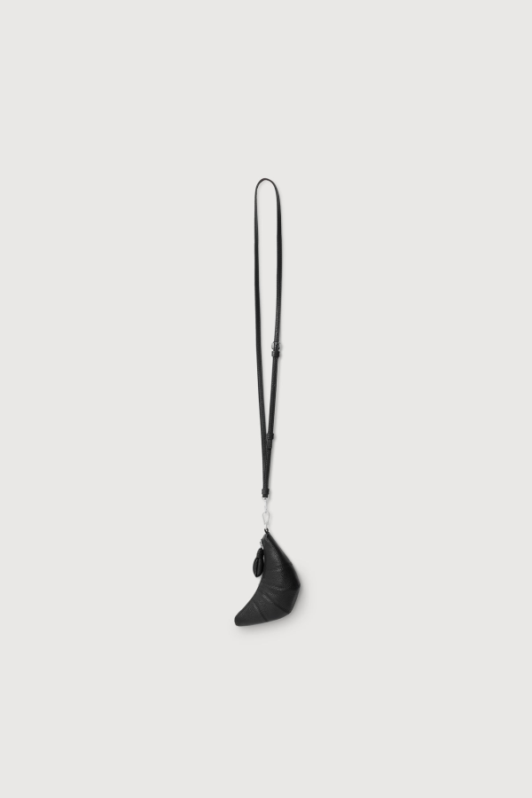 Lemaire Crossbody Croissant Coin Purse - Black