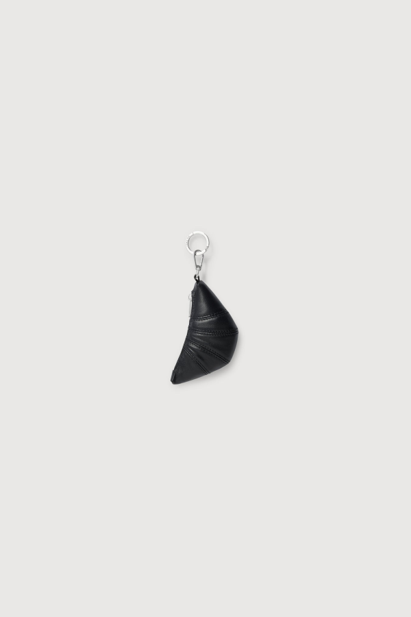 Lemaire Mini Croissant Keyring - Black