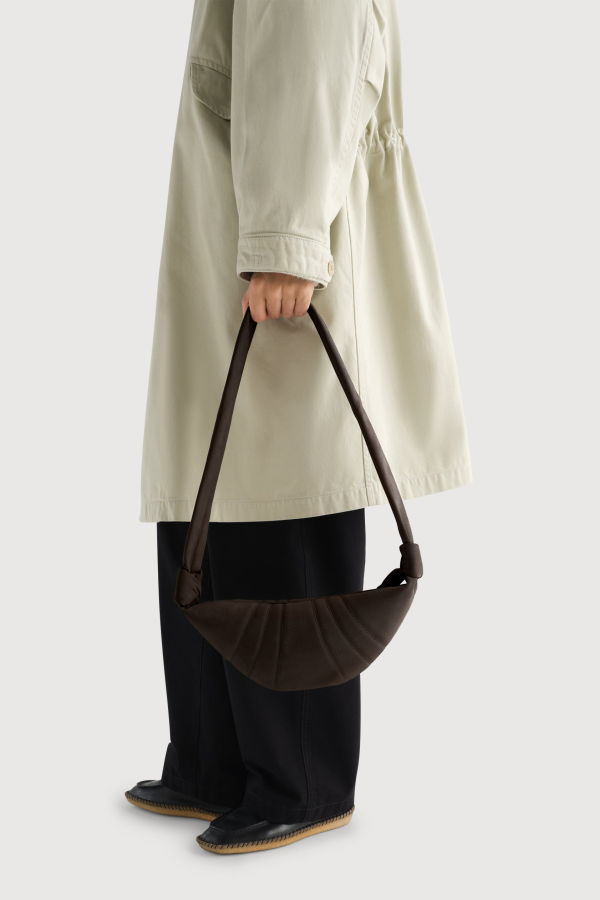 Lemaire Small Croissant Bag - Ebony Brown