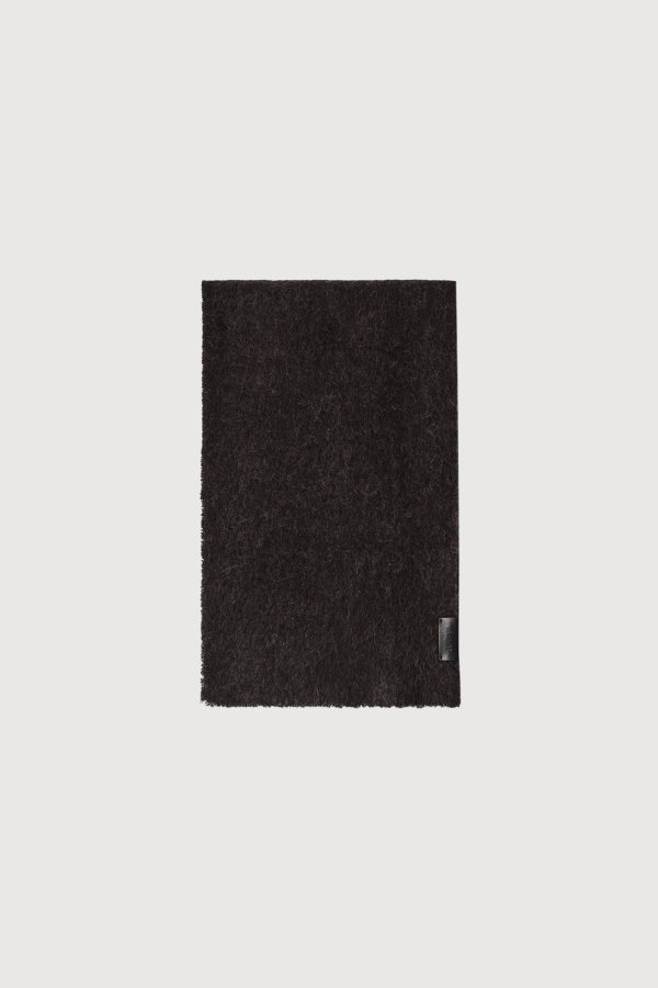 Lemaire Soft Fluffy Scarf - Seal Brown