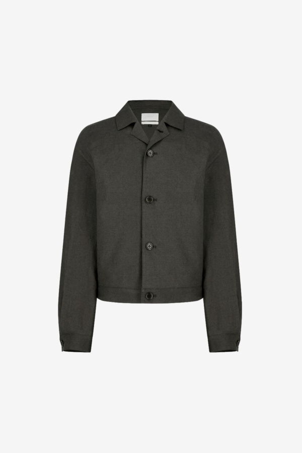 AMOMENTO Linen Crop Jacket