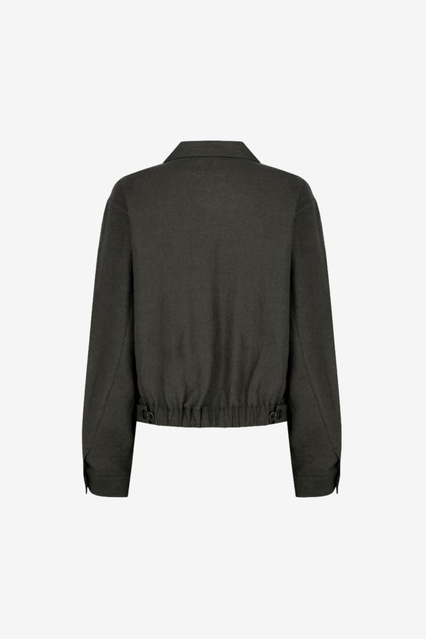 AMOMENTO Linen Crop Jacket