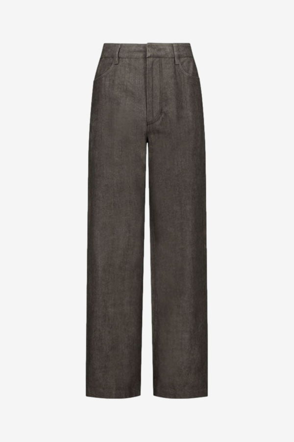 AMOMENTO Linen Straight Pants