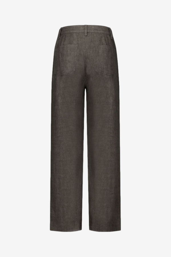 AMOMENTO Linen Straight Pants