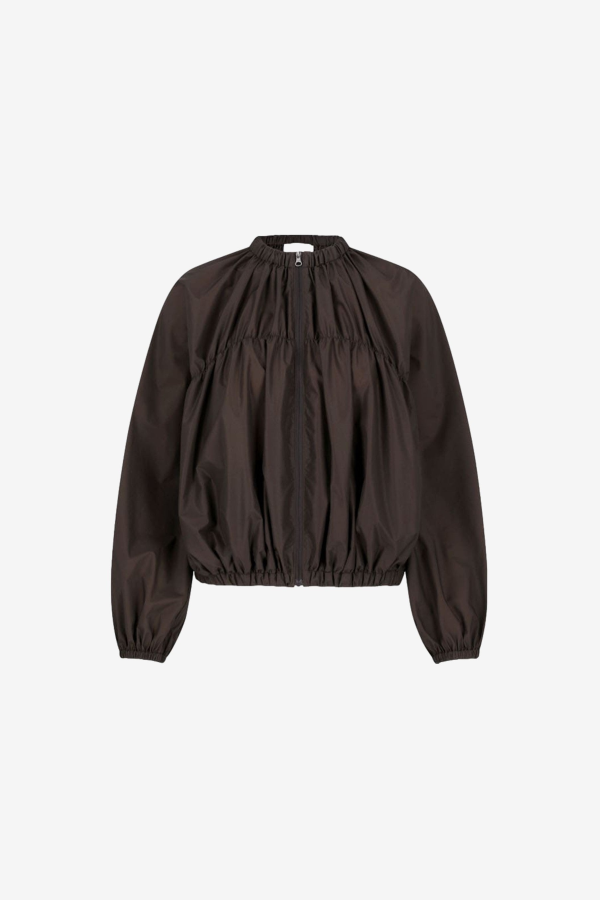AMOMENTO Nylon Shirring Jumper