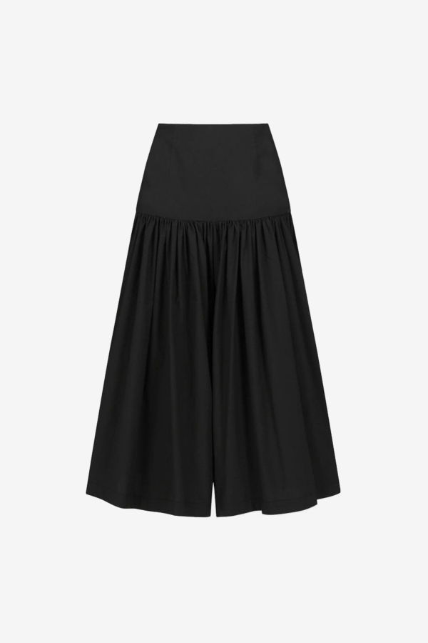 AMOMENTO Shirring Culotte Pants