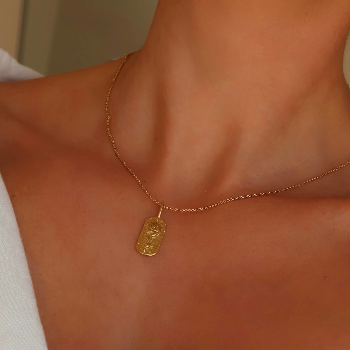 Namaste Jewelry Rose Necklace - Gold - Image 3 of 4