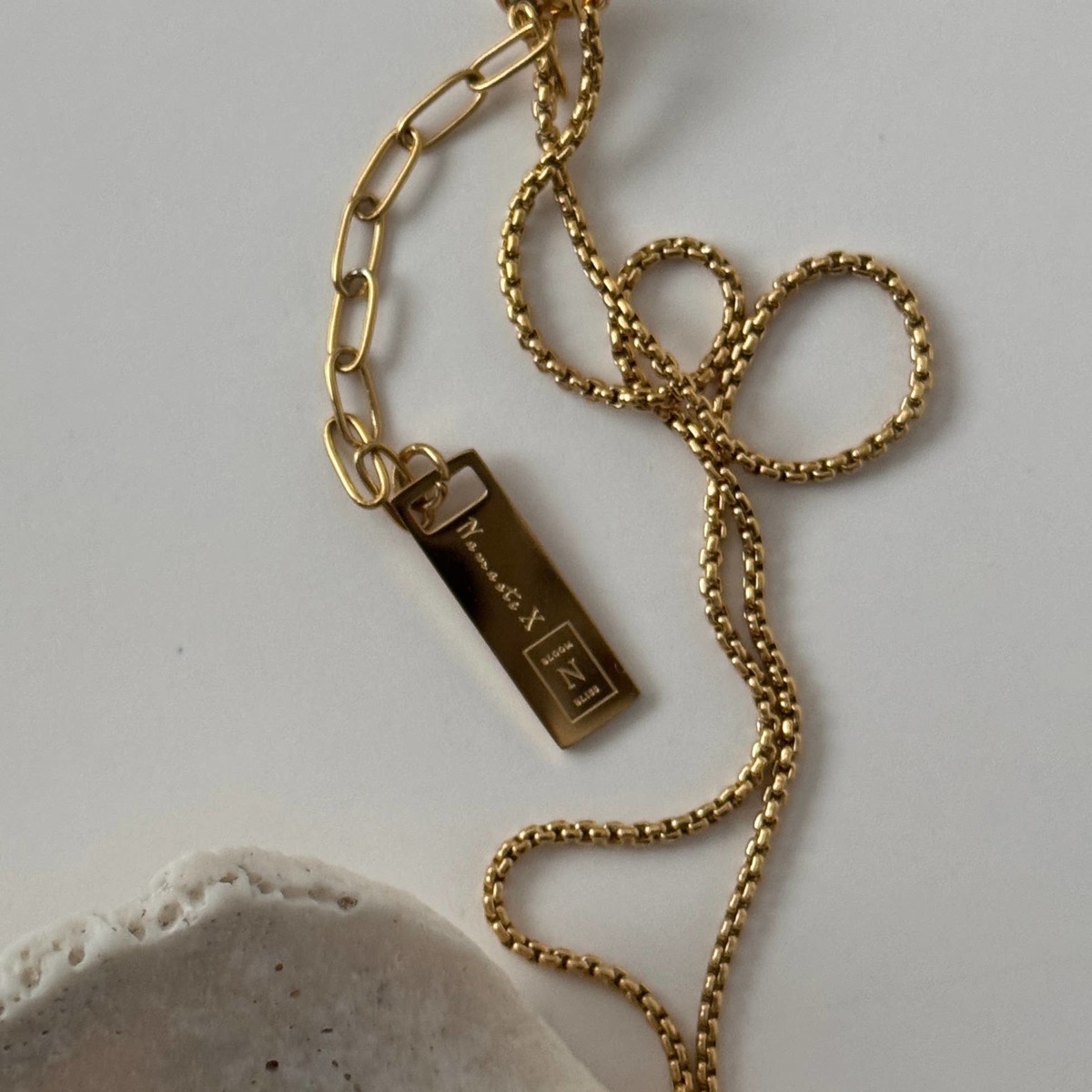 Namaste Jewelry Rose Necklace - Gold - Image 4 of 4