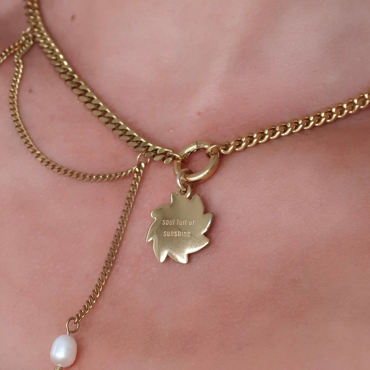 Namaste Jewelry Sun and Moon Necklace - Image 4 of 4