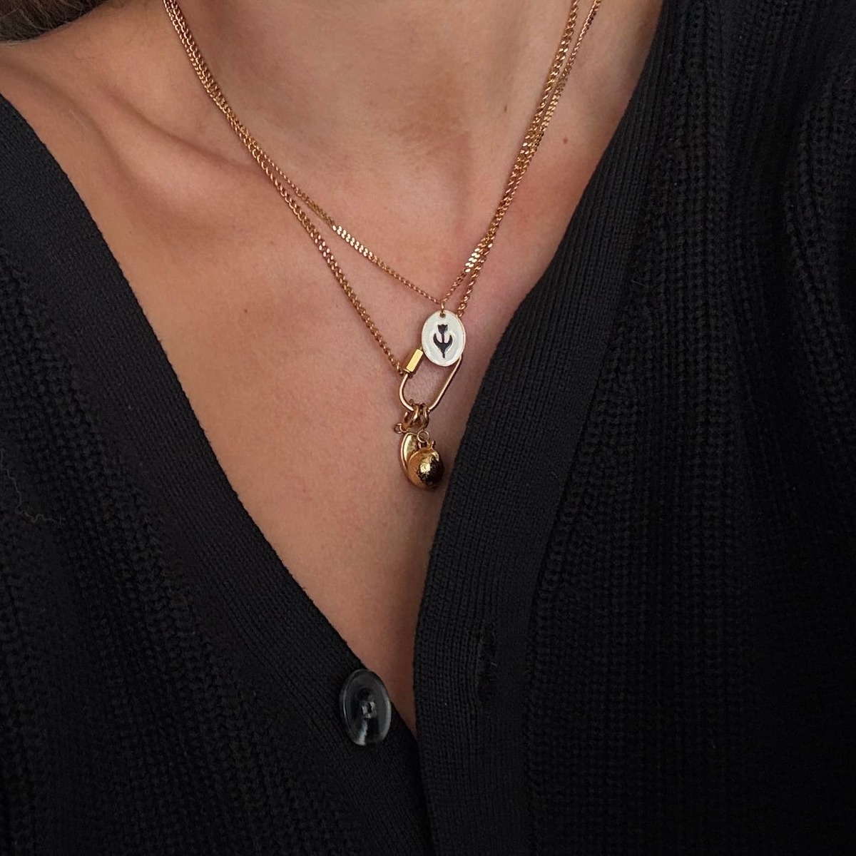 Namaste Jewelry Tulipe Necklace - Silver - Image 3 of 3