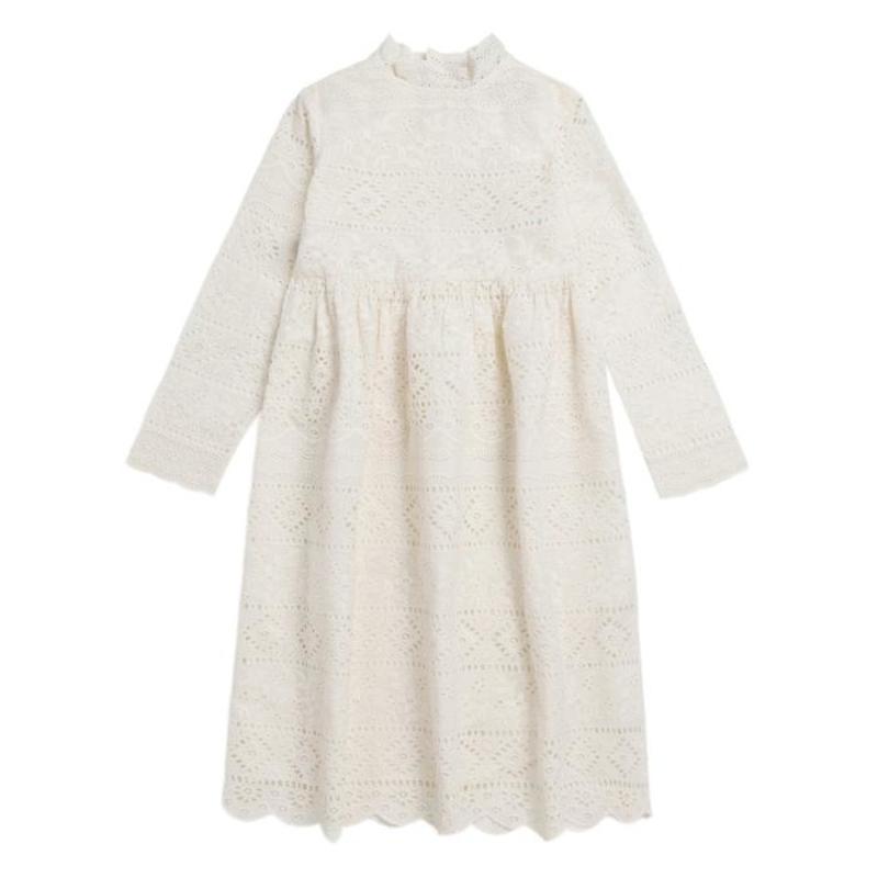 Kids Bonpoint Child Josepha Dress Milk White Garmentory