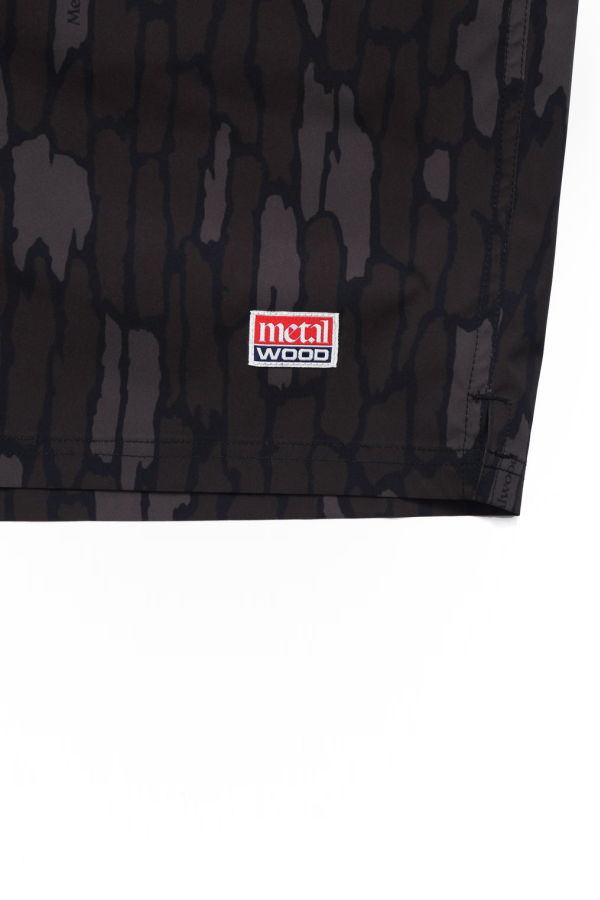 Metalwood Water Trunk Bark Camo Shorts