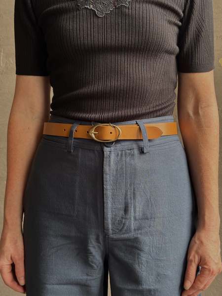 Gosha Rubchinskiy Velcro Tape Belt Green | Garmentory