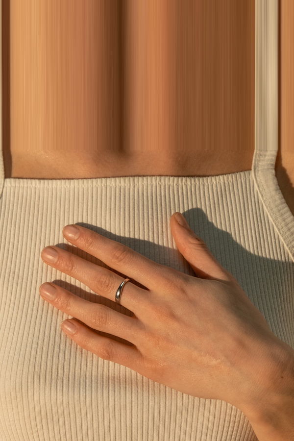 Milk & Rose Classic Adjustable Ring