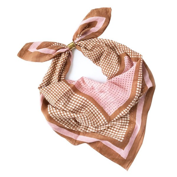 Block Shop Textiles Bernadette Square Scarf - Sienna 
