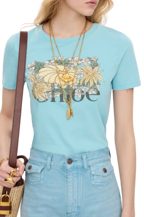 Chloé Tee Shirt - Dreamy Turquoise