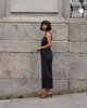 Wolcott : Takemoto Kate Cotton Jumpsuit - Black - Thumbnail 3