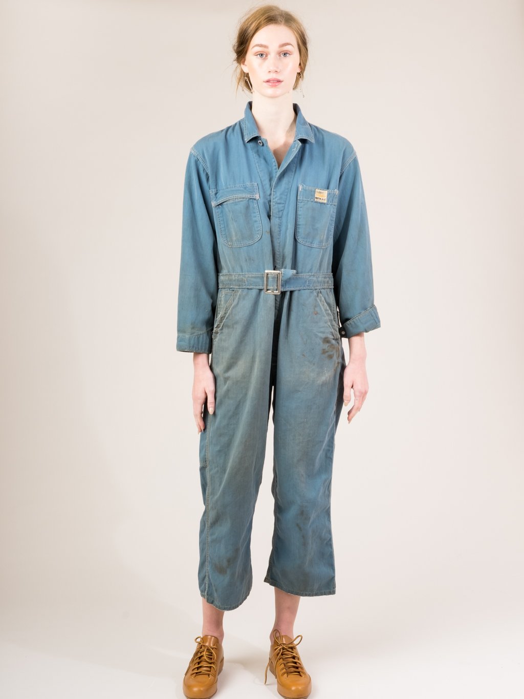 Shop Boswell Vintage Coveralls Blue Garmentory