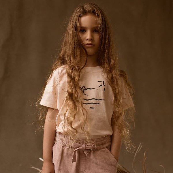 Kids Feather Drum Pixie Velvet Shorts - Dusk Kids Feather Drum Pixie Velvet Shorts - Dusk