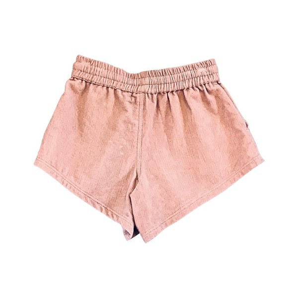 Kids Feather Drum Pixie Velvet Shorts - Dusk Kids Feather Drum Pixie Velvet Shorts - Dusk