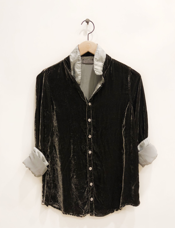 CP SHADES Romy Velvet Shirt - Iron 