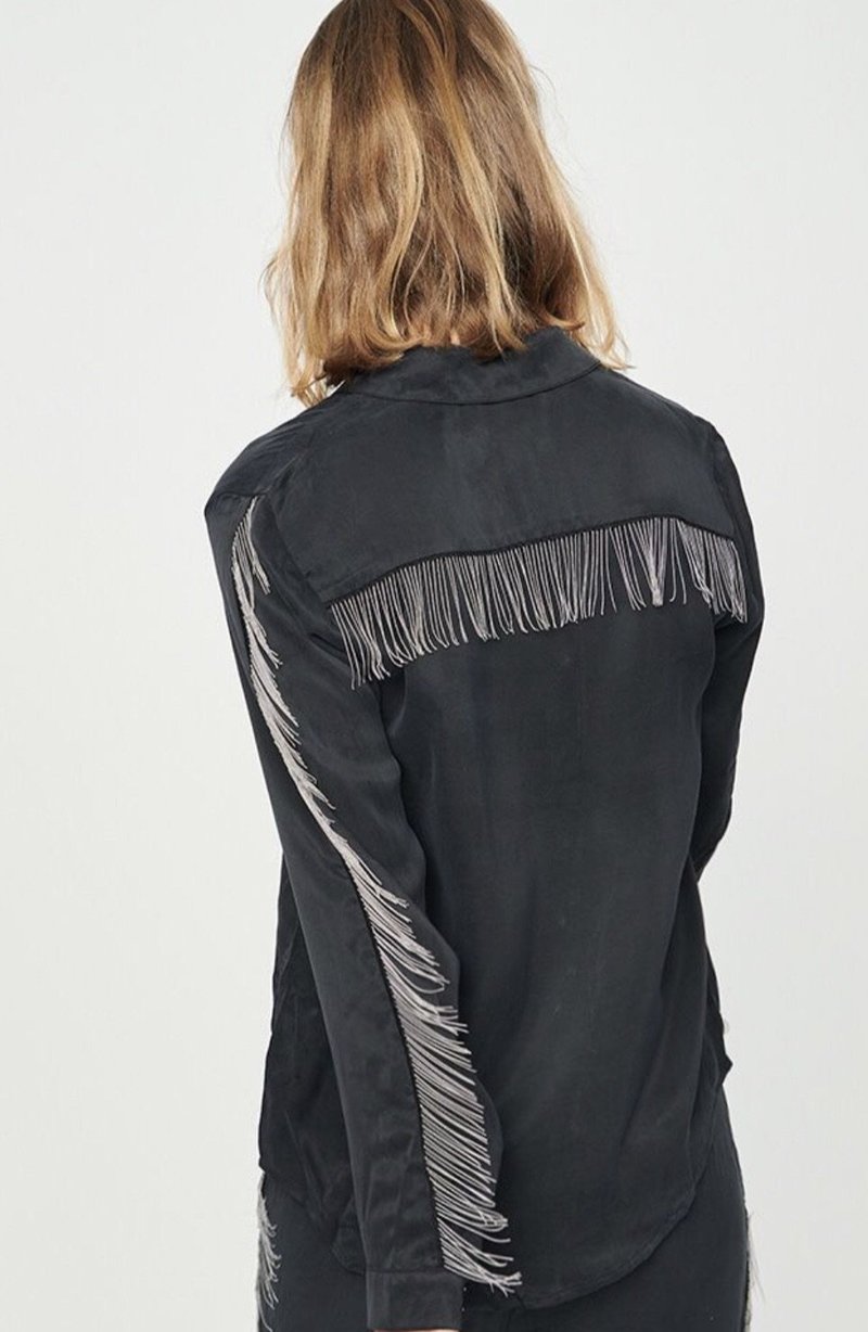 Zoe Karssen Fringe Detail Woven Shirt