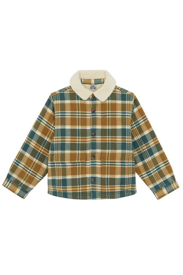 KIDS Bonton Pacha Outlander Check Shirt - Green