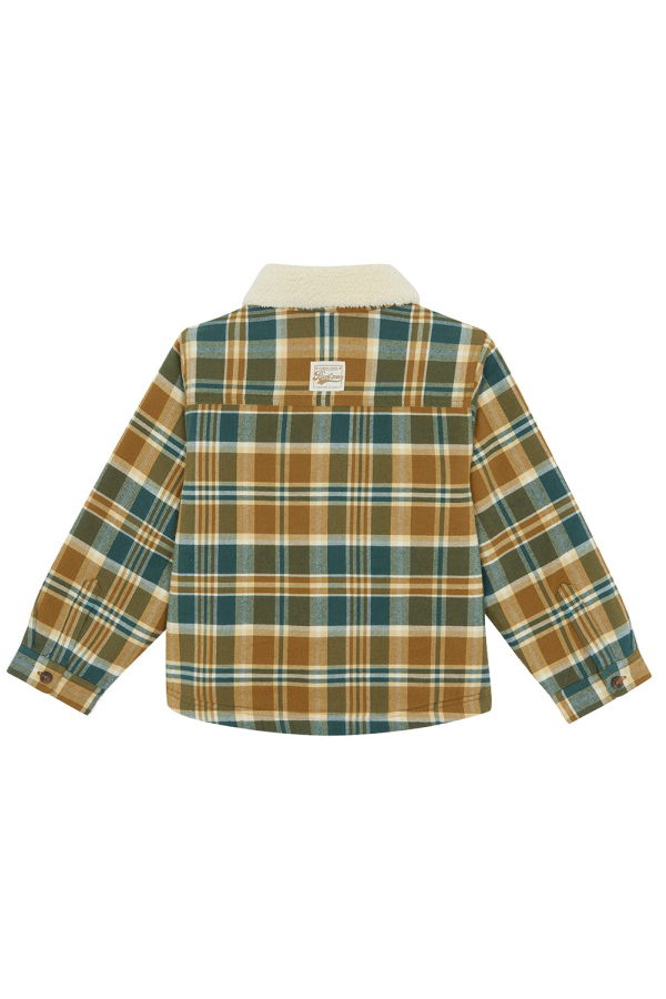 KIDS Bonton Pacha Outlander Check Shirt - Green