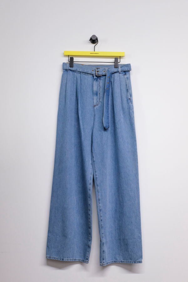 Dries Van Noten Denim Preaches Pant - Light Blue