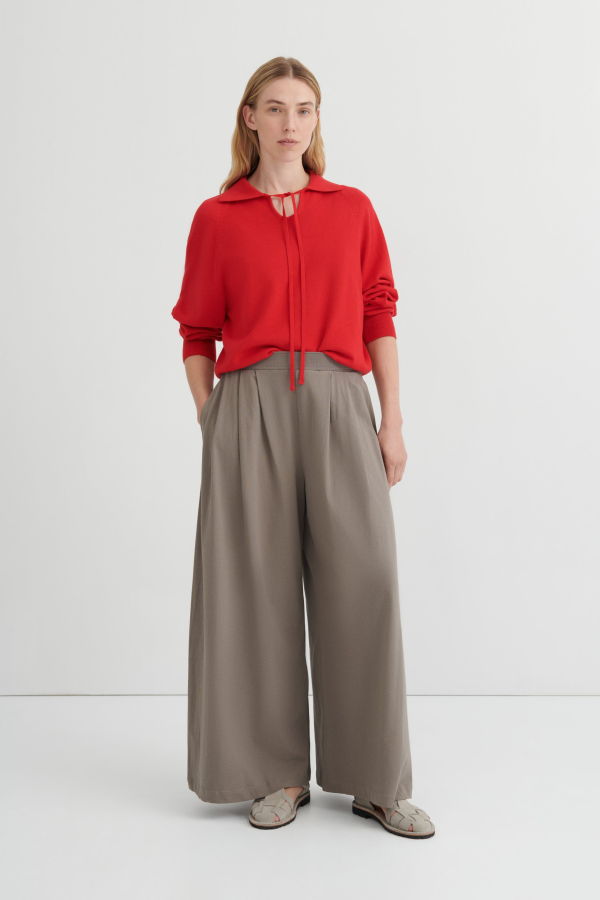 Kowtow Drape Pant - Flint