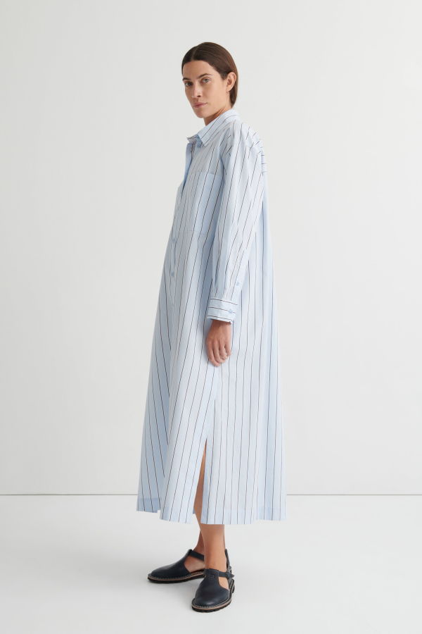 Kowtow Elementary Dress - Cloud Stripe