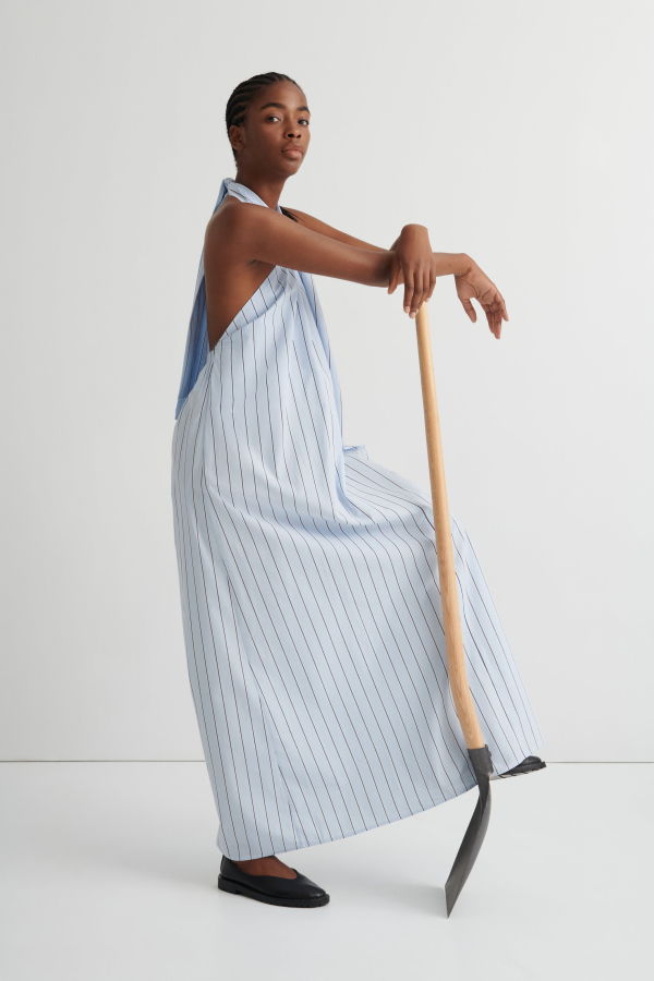 Kowtow Perception Dress - Cloud Stripe