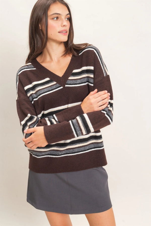 Azalea Margot V-Neck Sweater
