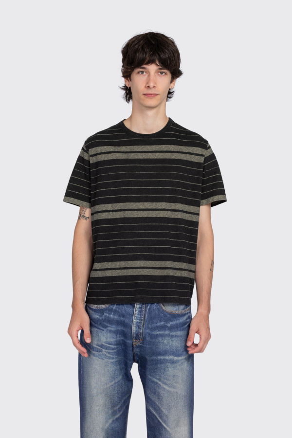 Our Legacy New Box T-Shirt - Black Stripe