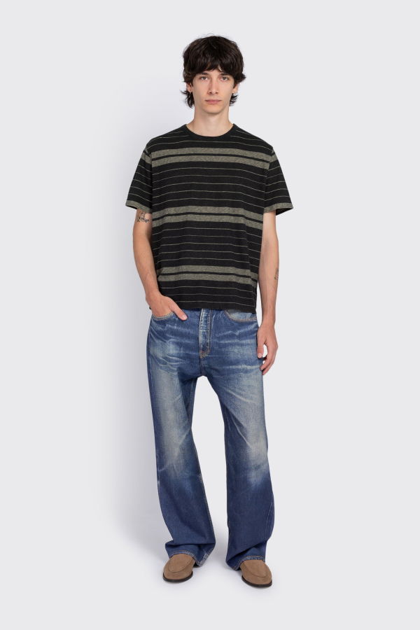 Our Legacy New Box T-Shirt - Black Stripe