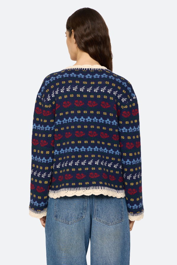 Sea NY Preston Cardigan - Navy