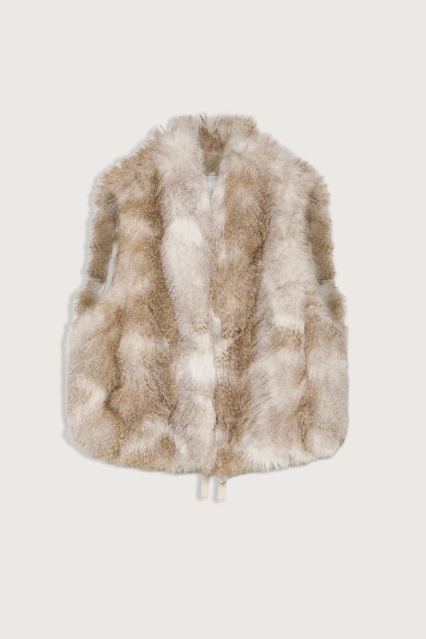 Forte Forte Eco Siberian Husky Faux Fur Vest - Mandoria