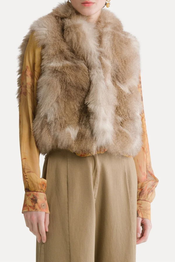 Forte Forte Eco Siberian Husky Faux Fur Vest - Mandoria