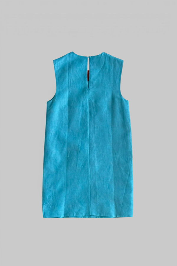 ALÉMAIS Lenny Embellished Mini Dress - Azure Floral Print