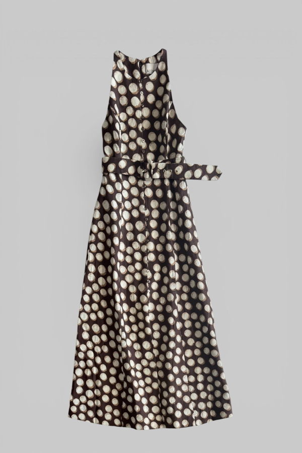 ALÉMAIS Paula Midi Dress - Chocolate