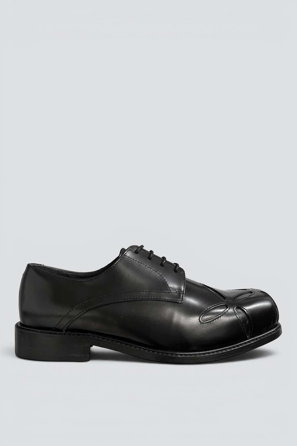 Stefan Cooke Polido Slashed Square Toe Derby - Image 1 of 5