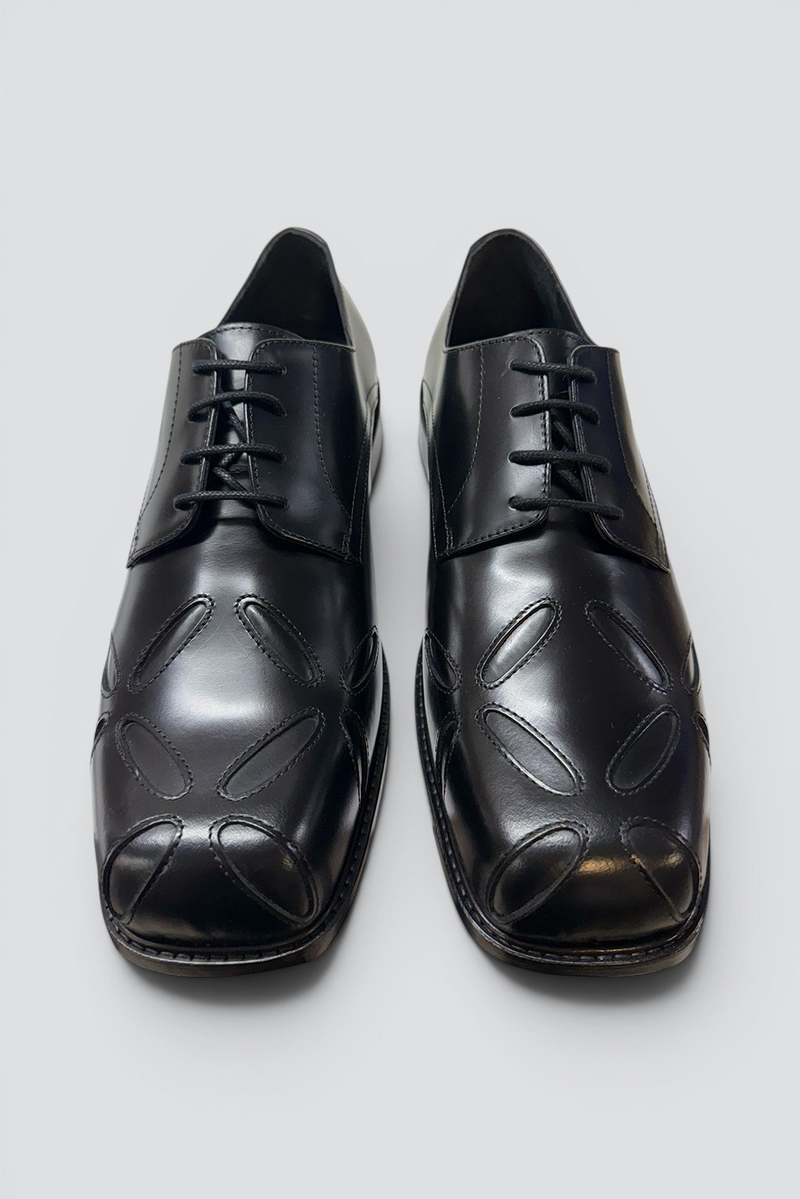 Stefan Cooke Polido Slashed Square Toe Derby