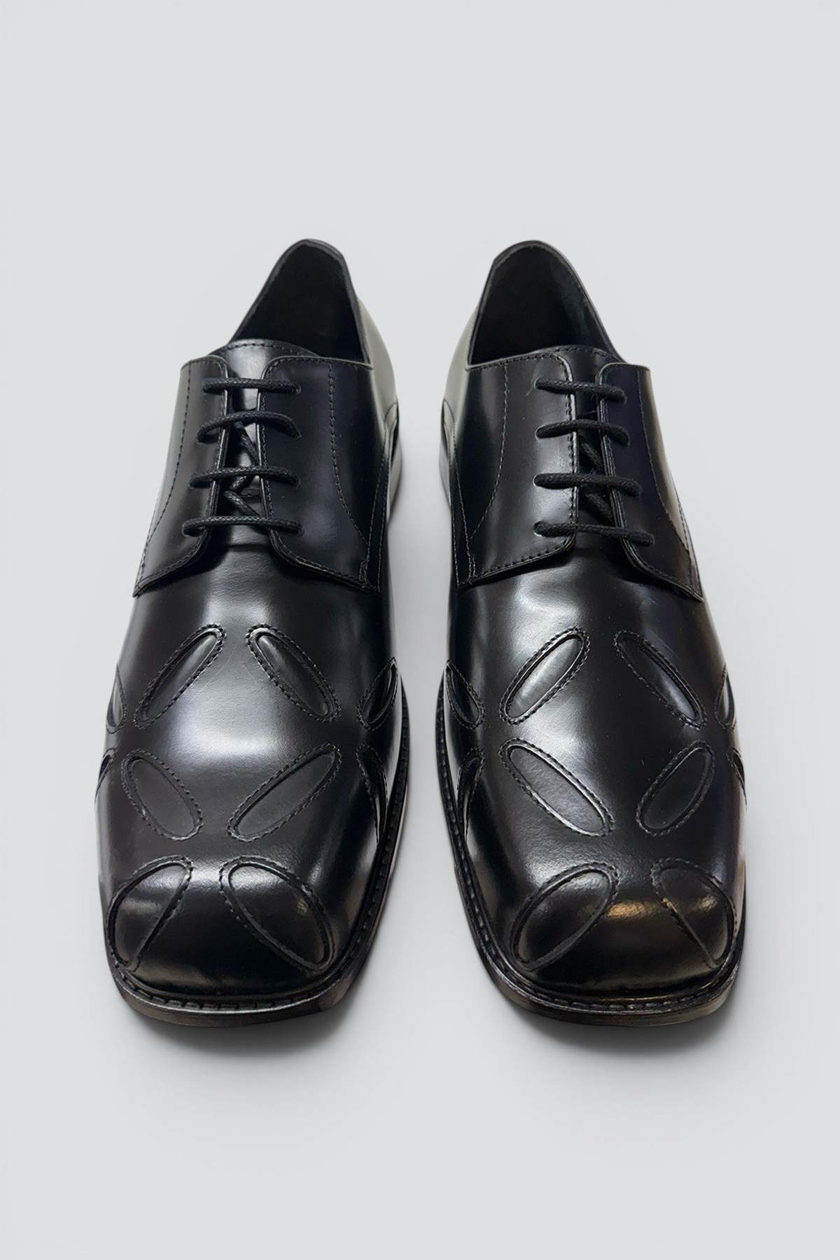 Stefan Cooke Polido Slashed Square Toe Derby - Image 3 of 5