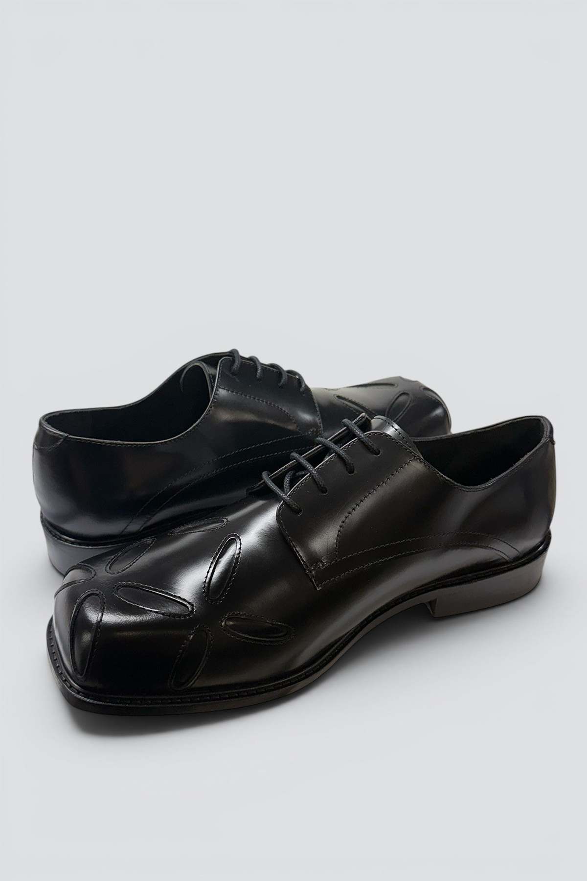 Stefan Cooke Polido Slashed Square Toe Derby - Image 4 of 5