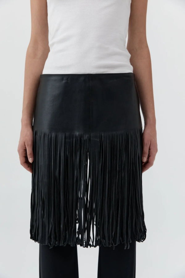 St. Agni Fringe Belt Skirt