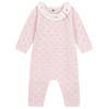 KIDS Petit Bateau Baby Knit Jumpsuit - Barely Pink - Thumbnail 1