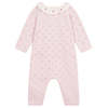 KIDS Petit Bateau Baby Knit Jumpsuit - Barely Pink - Thumbnail 2