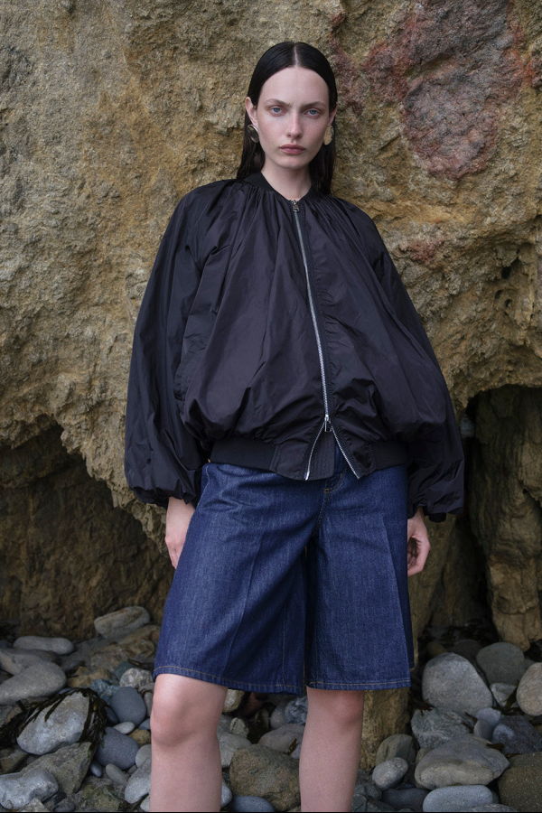 AGOLDE Raffi Bomber Jacket - Black