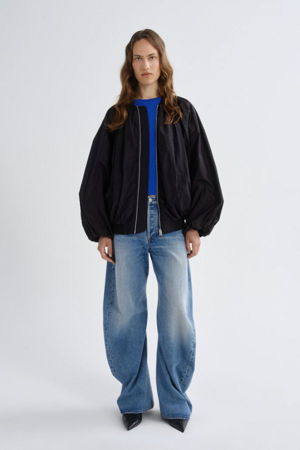 AGOLDE Raffi Bomber Jacket - Black
