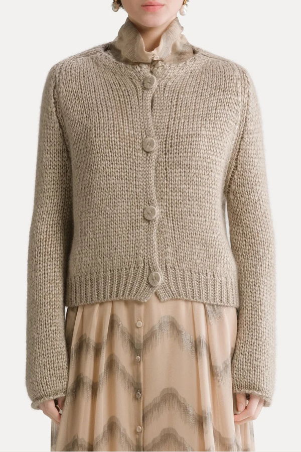 Forte Forte Cashmere Silk Mohair Cardigan - Mandoria